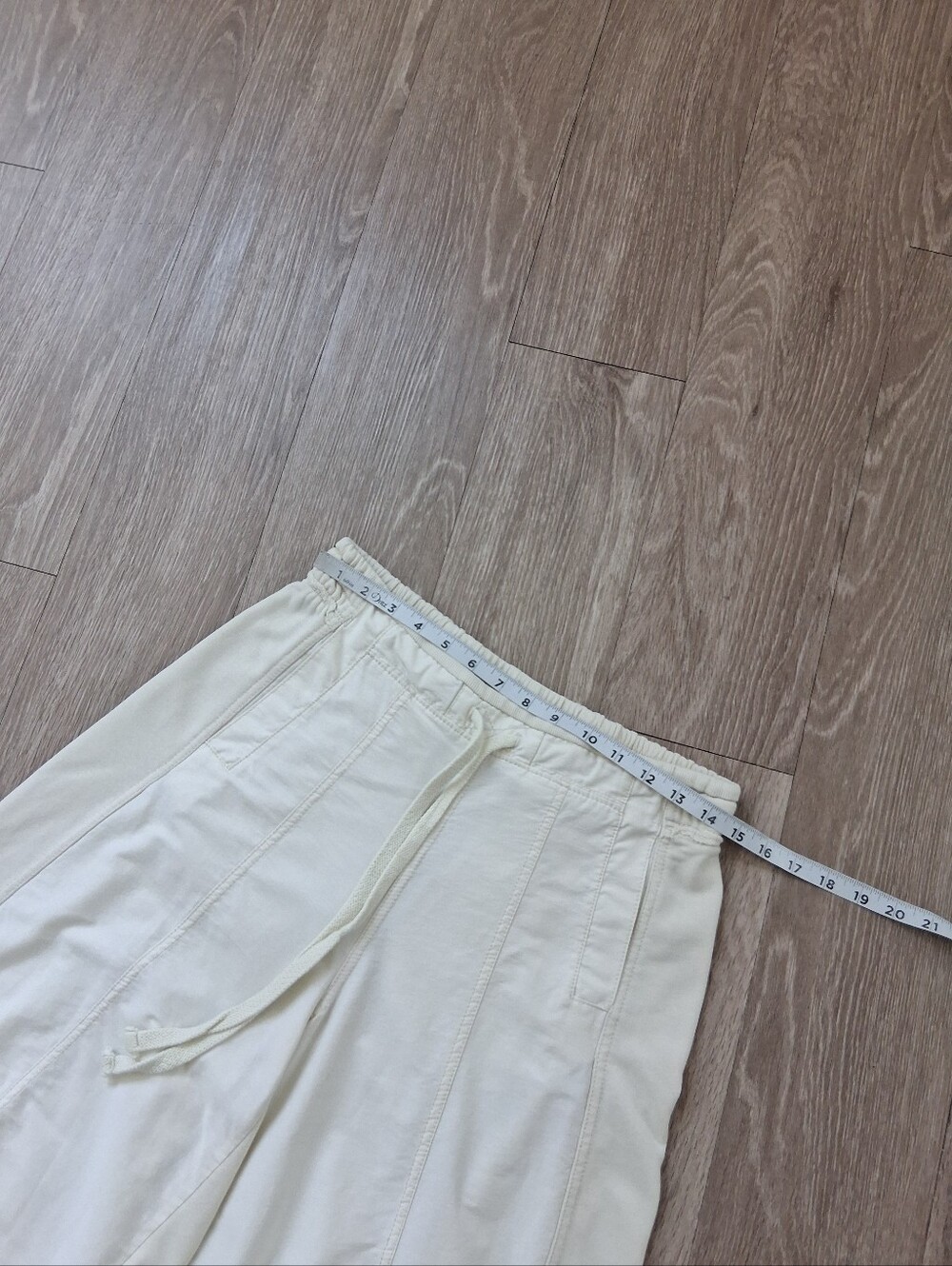 Daily Practice By Anthropologie Jesse Wide Leg In Ivory Pearl - Picture 12 of 16